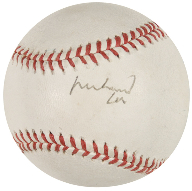 Lot 1154 Muhammad Ali Baseball