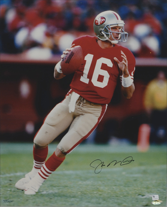 Lot 1340 Joe Montana Signed Photograph