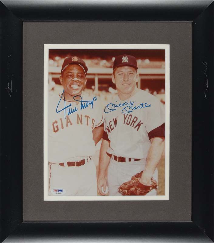 Lot 1324 Mickey Mantle and Willie Mays Signed Photograph