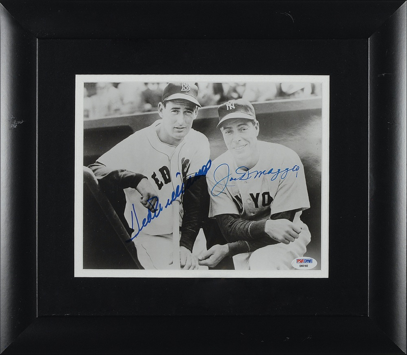 Lot 1442 Ted Williams and Joe DiMaggio Signed Photograph