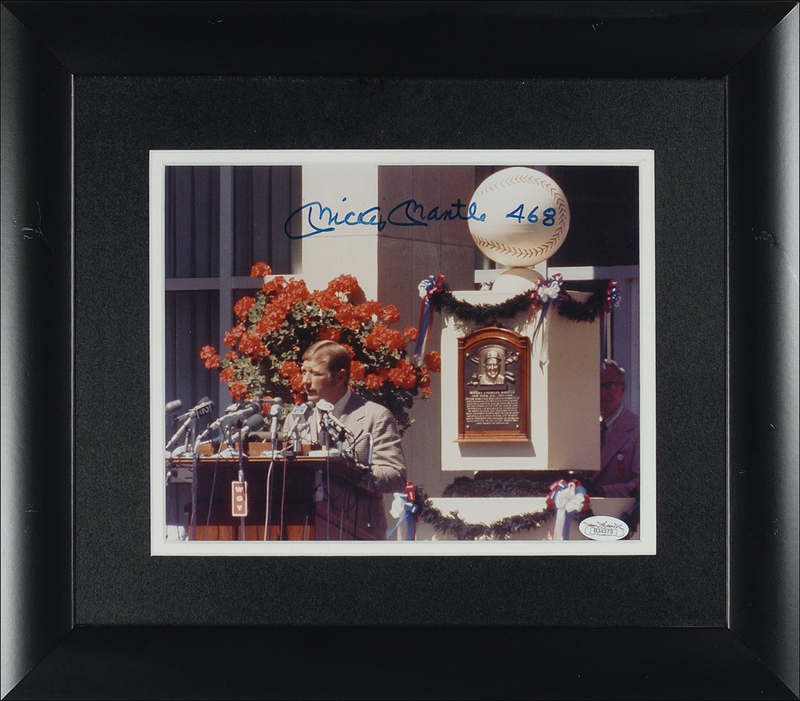 Lot 1328 Mickey Mantle Signed Photograph