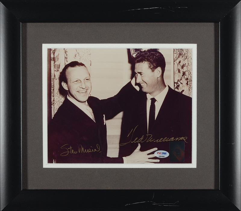 Lot 1445 Ted Williams and Stan Musial Signed Photograph