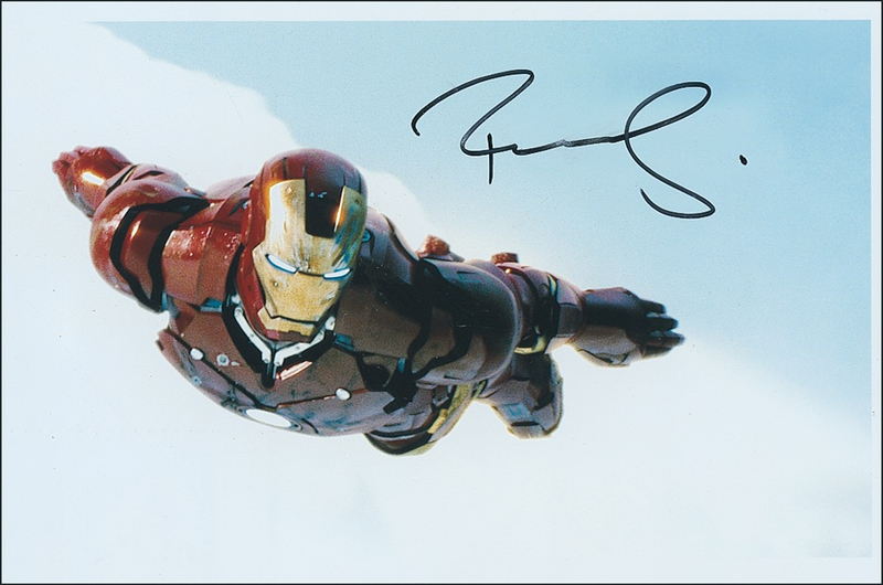 Lot 901 Robert Downey, Jr. Signed Photograph