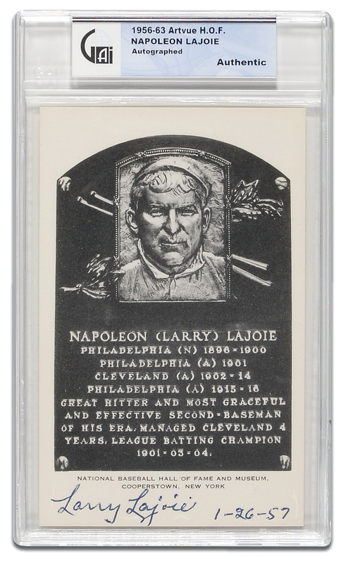 Lot 1312 Larry Lajoie Hall Of Fame Card