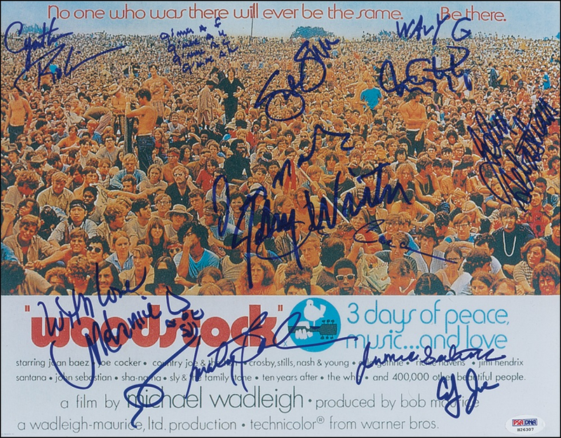 Lot 806 Woodstock Signed Photograph