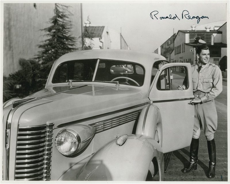 Lot 111 Ronald Reagan: Most Likely to Succeed: Reagan signs for a grade-school classmate