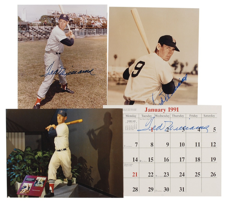 Lot 1450 Ted Williams Group Lot