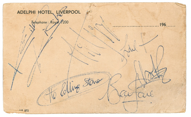 Lot 750 Rolling Stones Signatures