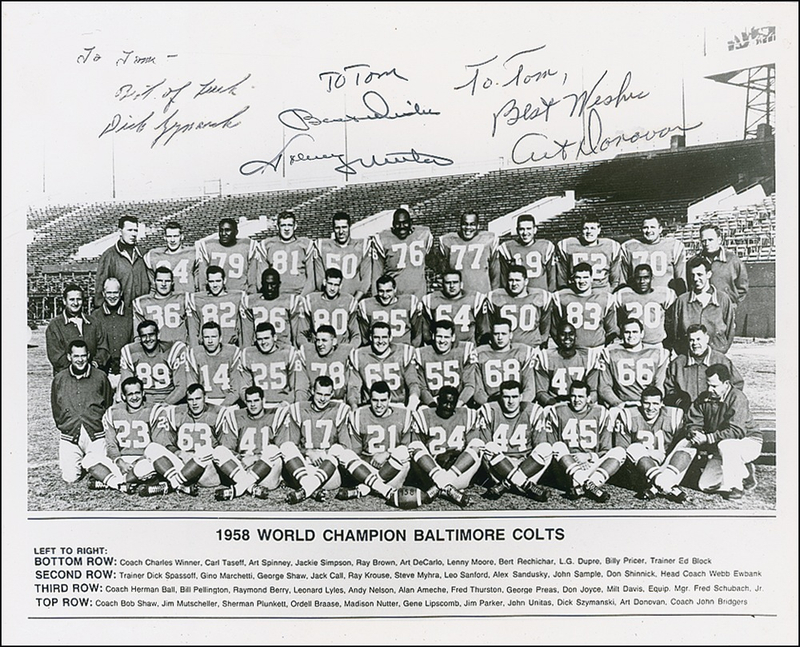 Lot 1434 Johnny Unitas and Art Donovan Signed Photograph