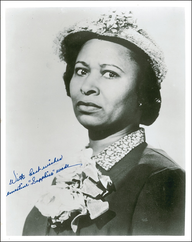 Lot 1125 Ernestine ?Sapphire? Wade Signed Photograph