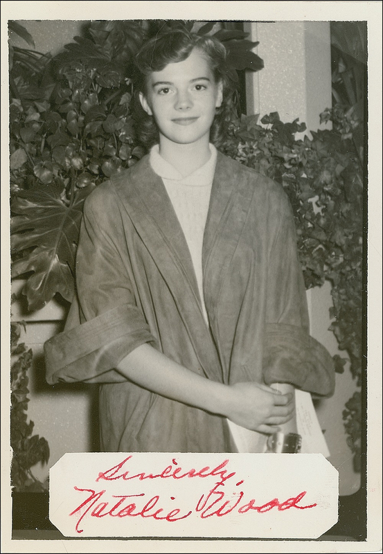 Lot 1136 Natalie Wood Signed Photograph