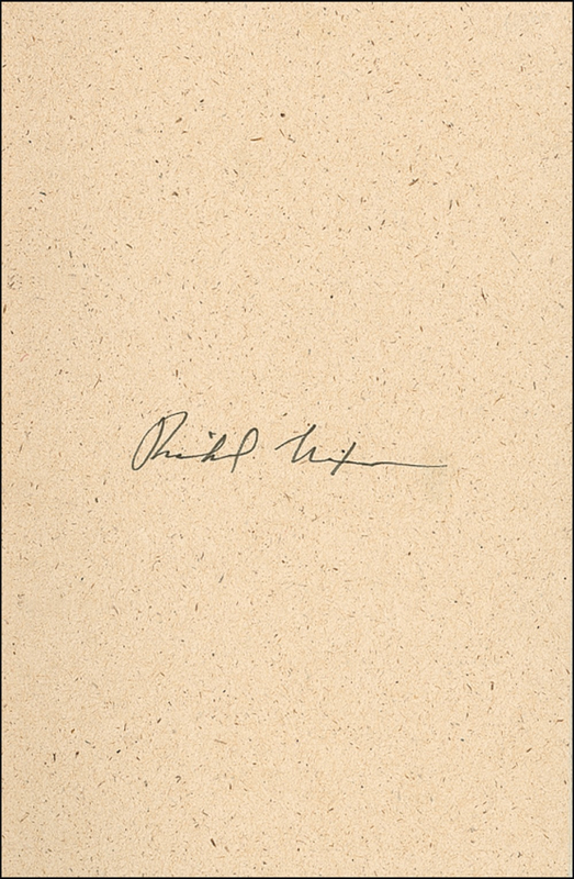 Lot 93 Richard Nixon Book
