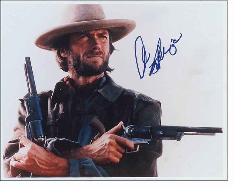 Lot 908 Clint Eastwood Signed Photograph