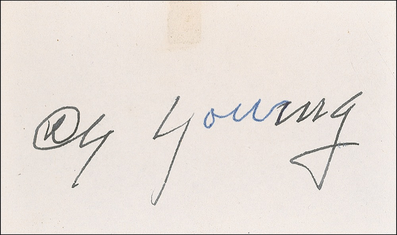 Lot 1468 Cy Young Signature