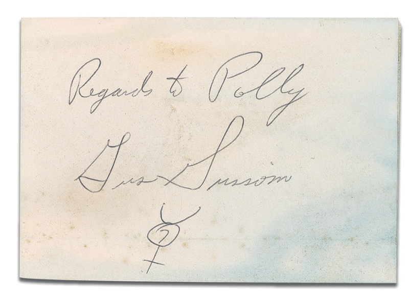 Lot 375 Gus Grissom: Vintage Grissom Mercury 7 signature