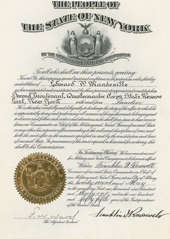 Lot 128 Franklin D. Roosevelt Signed Document