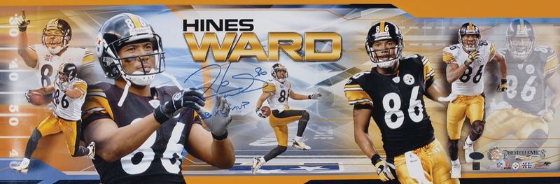Lot 1439 Hines Ward Signed Photograph