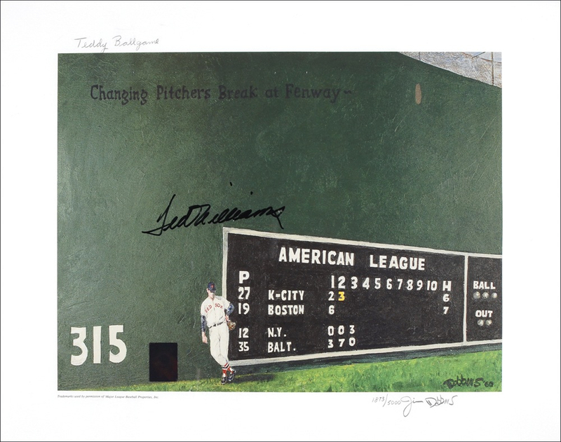 Lot 1451 Ted Williams Print