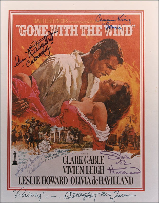 Lot 940 Gone With the Wind Signed Photograph