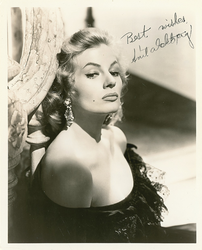 Lot 911 Anita Ekberg Signed Photograph