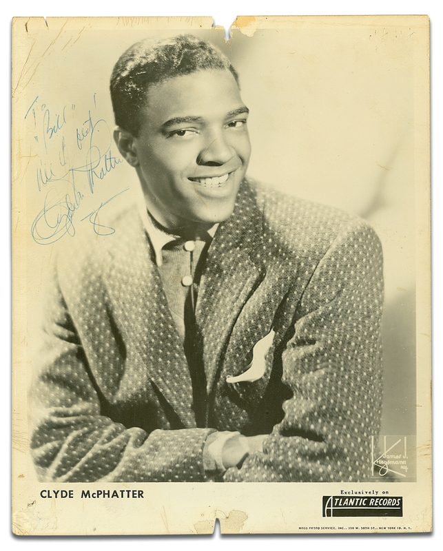 Lot 697 Clyde McPhatter Signed Photograph