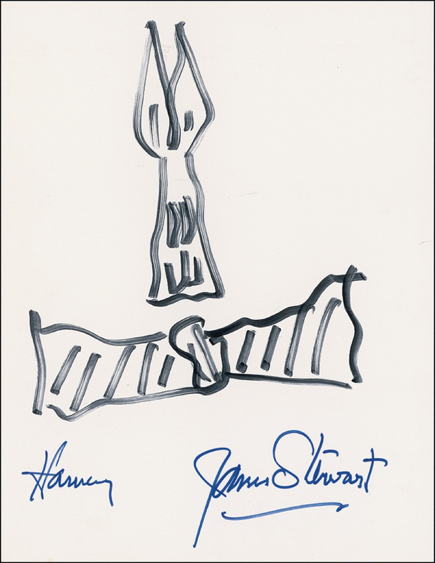 Lot 1101 James Stewart Sketch