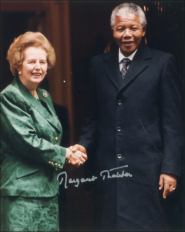 Lot 266 Margaret Thatcher Signed Photograph