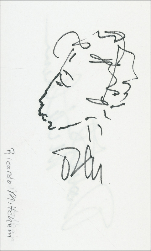 Lot 1031 Robert Mitchum Sketch