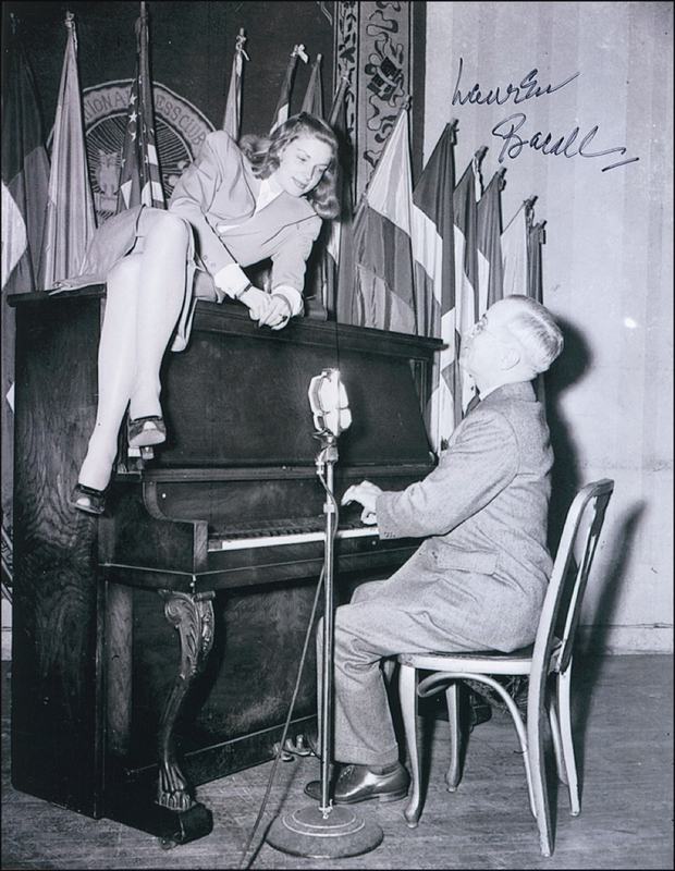 Lot 827 Lauren Bacall Signed Photograph