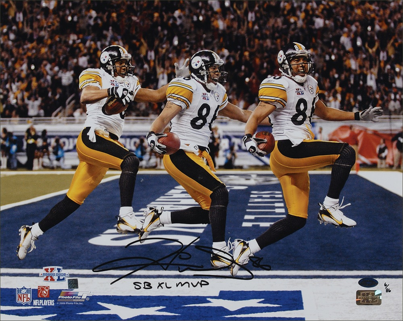 Lot 1440 Hines Ward Signed Photograph