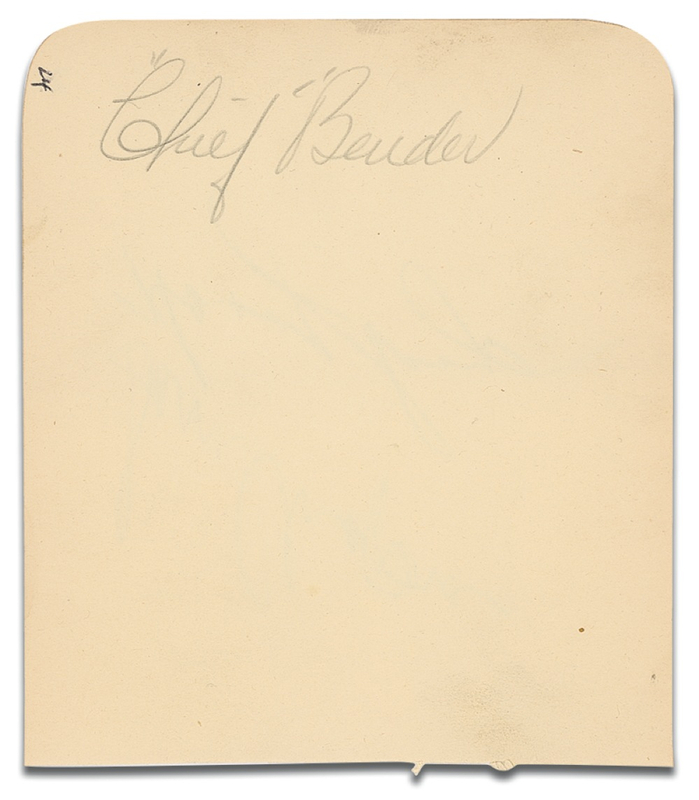 Lot 1200 “Chief” Bender Signature