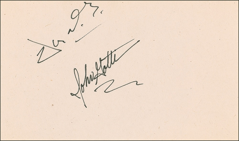 Lot 211 John Gotti Signature