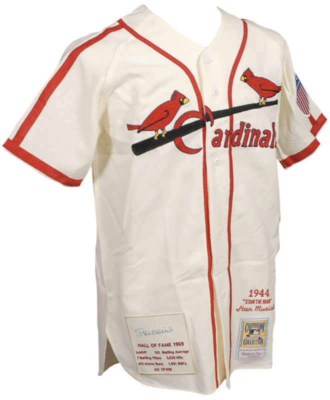 Lot 1345 Stan Musial Baseball Jersey