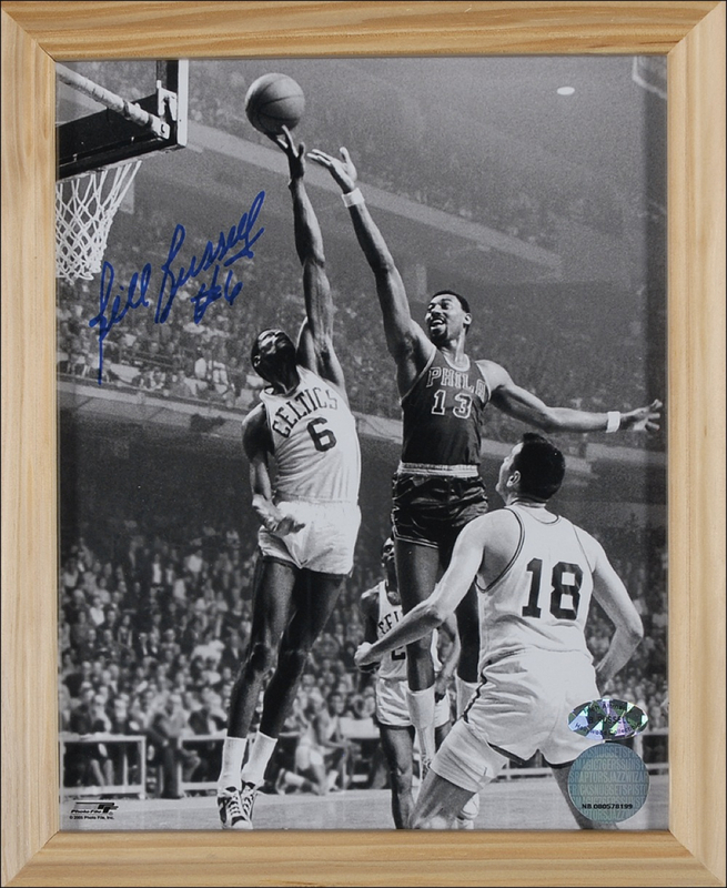 Lot 1400 Bill Russell Signed Photograph