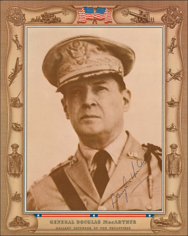 Lot 312 Douglas MacArthur Signed Photograph