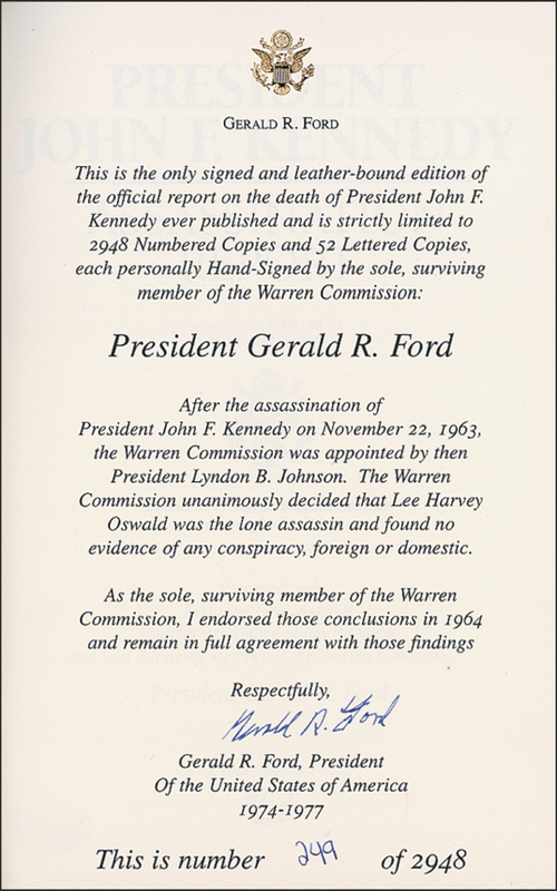Lot 50 Gerald Ford Book