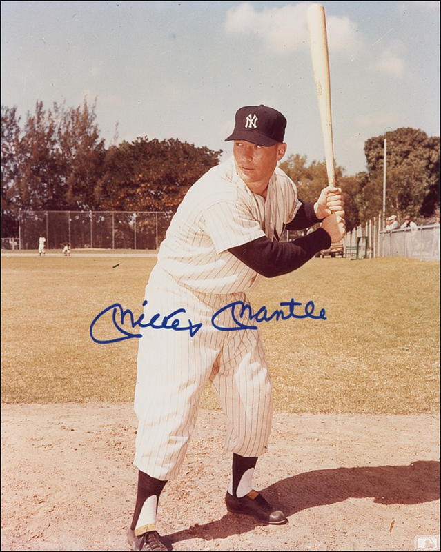 Lot 1331 Mickey Mantle Signed Photograph