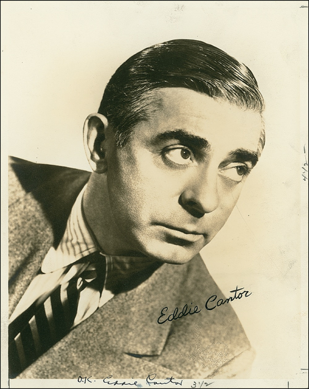 Lot 857 Eddie Cantor Signed Photograph