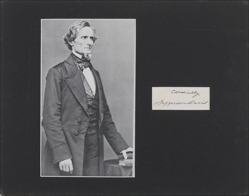 Lot 180 Jefferson Davis Signature