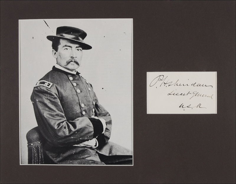 Lot 322 Philip H. Sheridan Signature