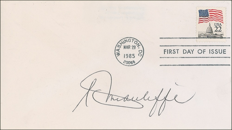 Lot 382 Christa McAuliffe First Day Cover