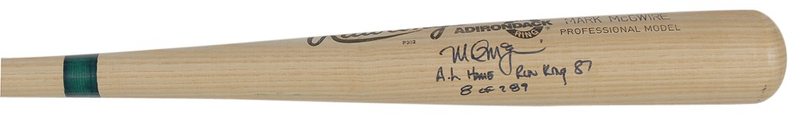 Lot 1338 Mark McGwire Baseball Bat