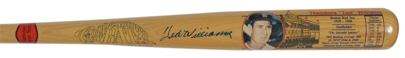 Lot 1452 Ted Williams Baseball Bat