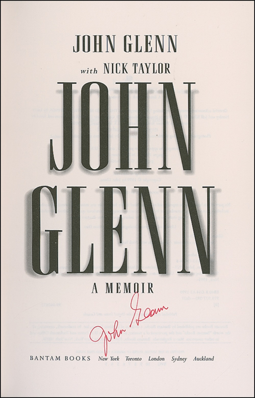 Lot 374 John Glenn Book