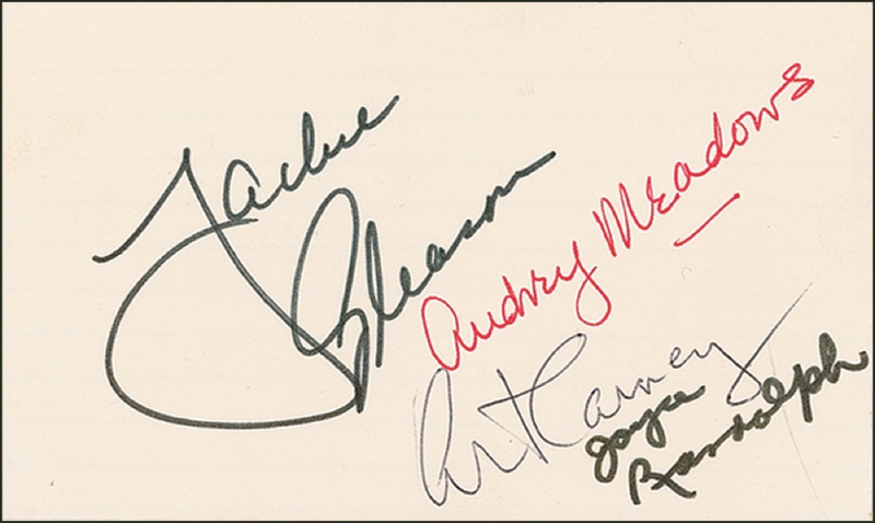 Lot 972 The Honeymooners Signatures