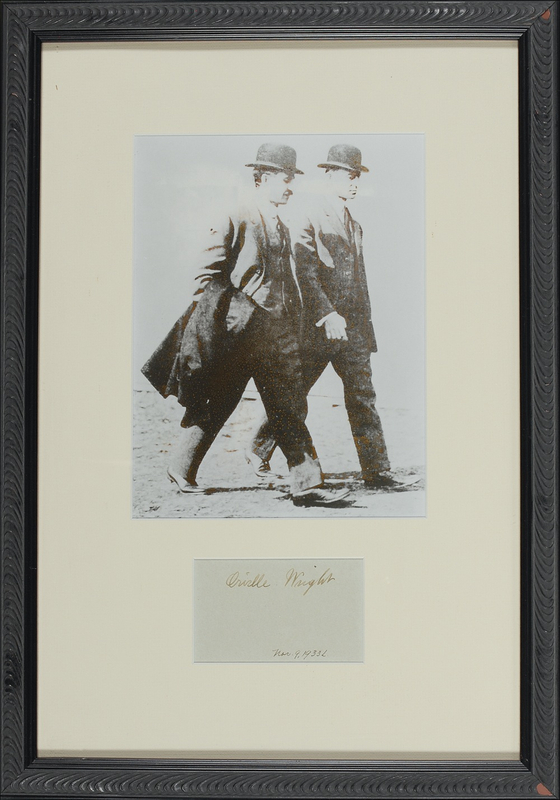 Lot 393 Orville Wright Signature