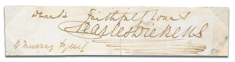 Lot 423 Charles Dickens Signature