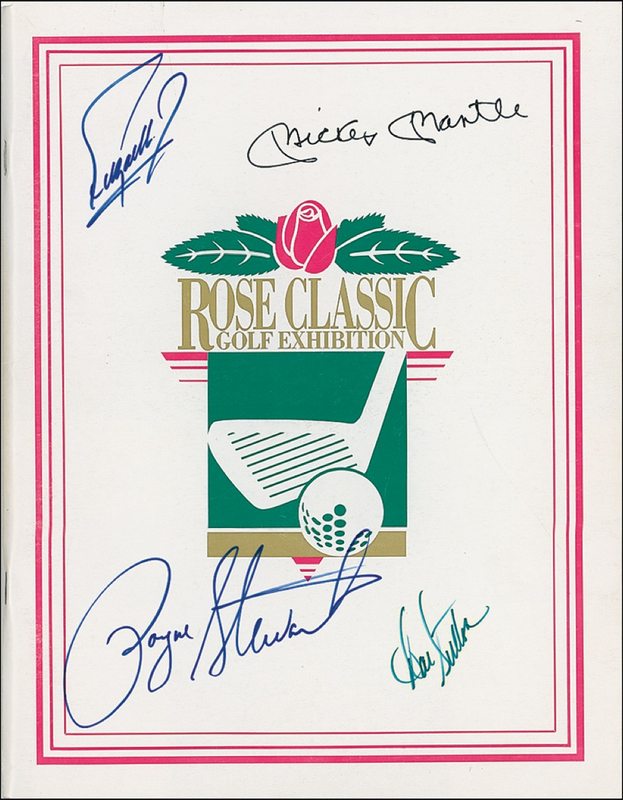 Lot 1425 Payne Stewart and Mickey Mantle Program
