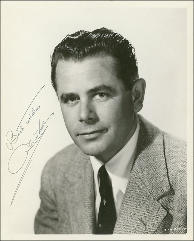 Lot 922 Glenn Ford Signed Photograph