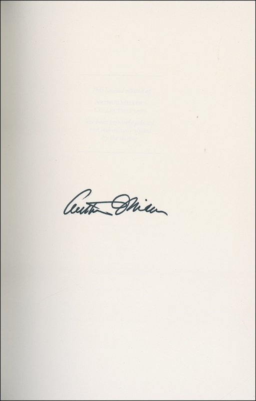 Lot 463 Arthur Miller Book